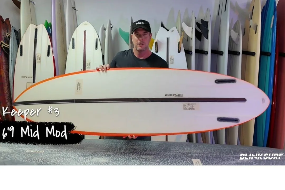 Campbell Designed Mid Mod 6'9 surfboard