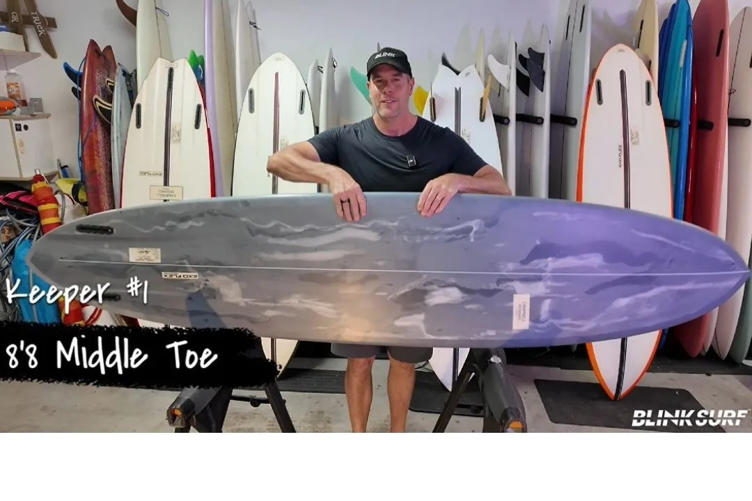 Campbell Designed Middle Toe 8'8 surfboard