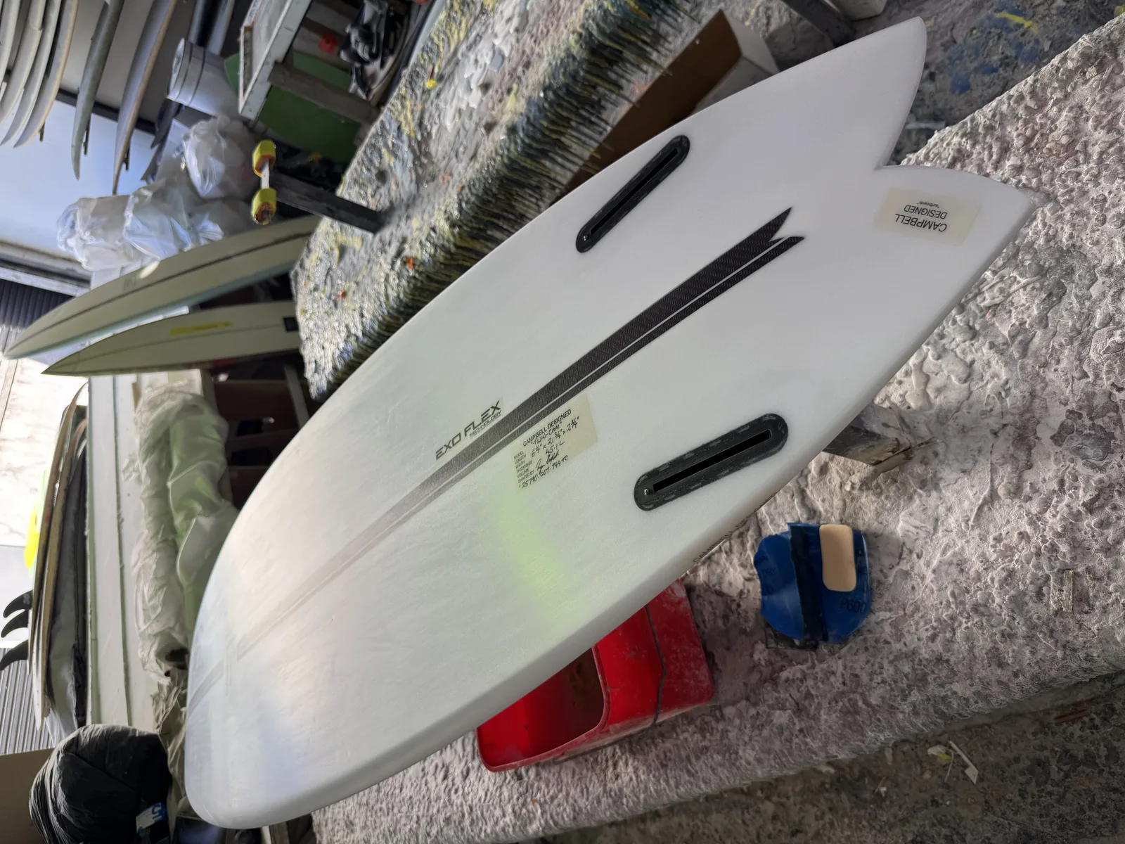 Campbell Designed Twin Cam 6'4 surfboard