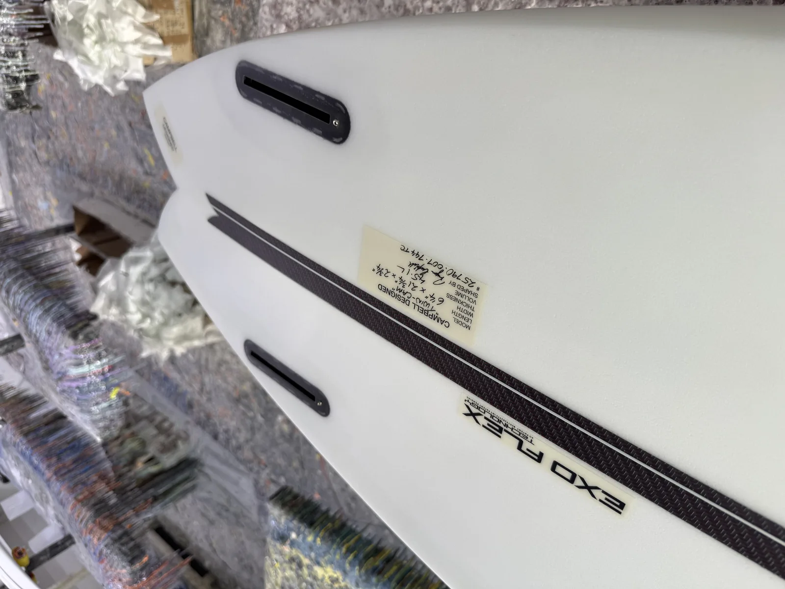 Campbell Designed Twin Cam 6'4 surfboard