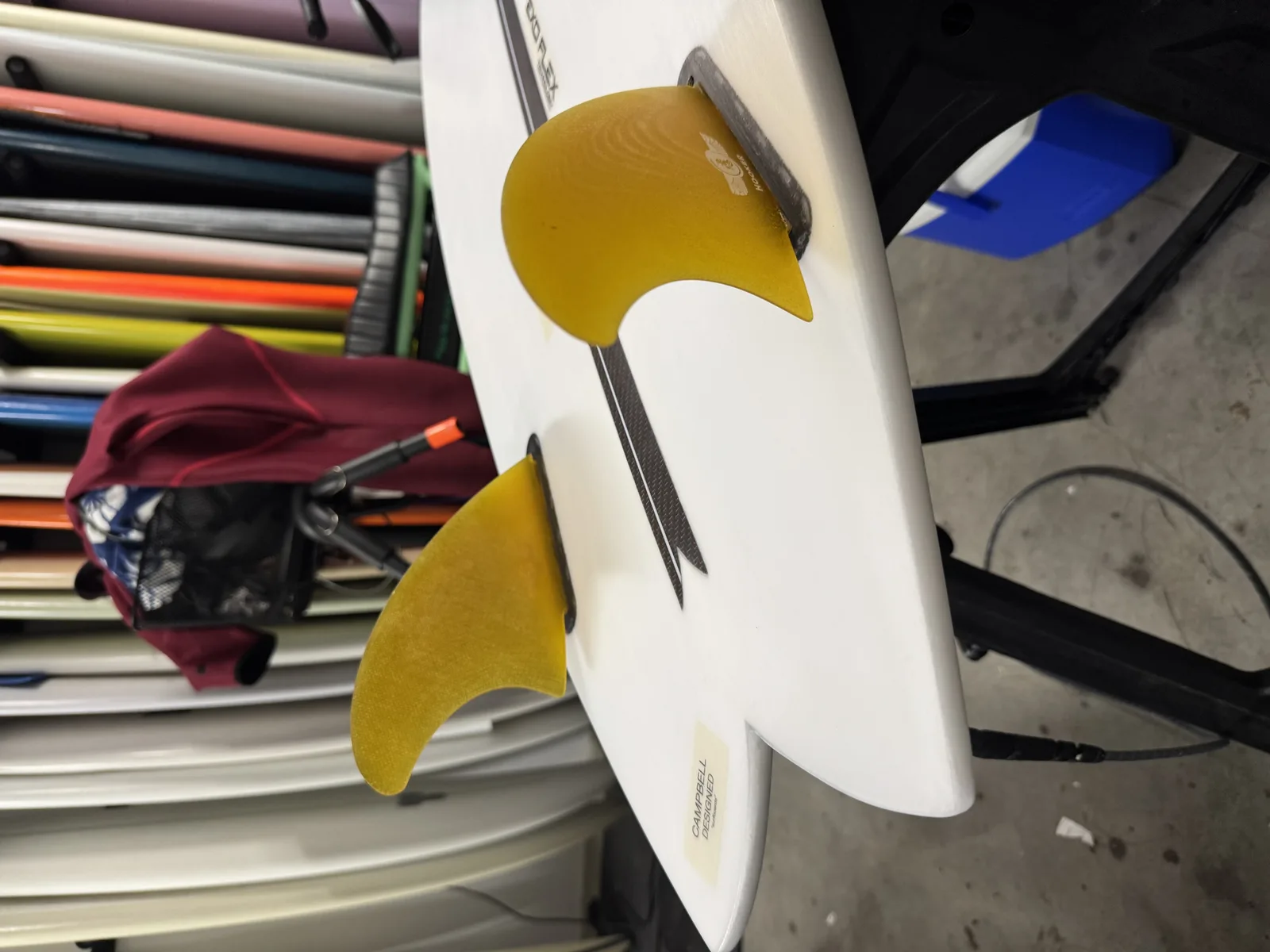Campbell Designed Twin Cam 6'4 surfboard