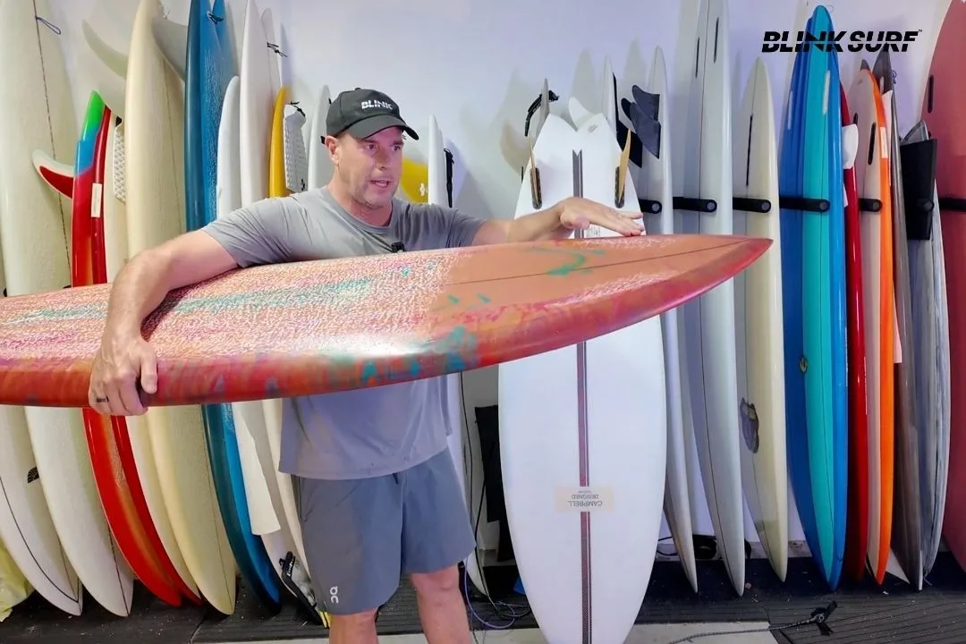 Surman Sweet Leaf 6'6 surfboard, rocker