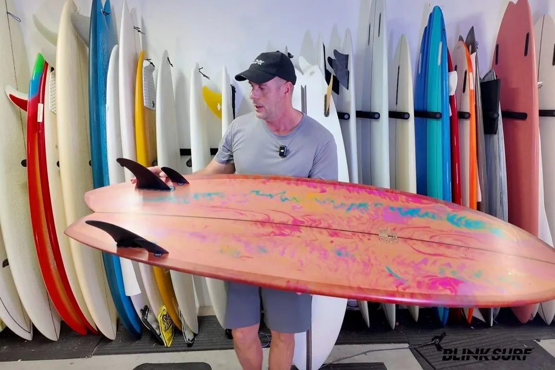 Surman Sweet Leaf 6'6 surfboard, tail